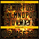 Design 3D Dart Flamme Baseball Gold Custom Board Schwarz Authentische Muster Jersey Design 3D Dart Flamme Baseball Gold Custom Board Schwarz Authentische Muster Jersey
