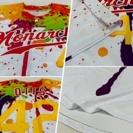 Benutzerdefinierte 3D-Muster-Design Bunte helle Tintenspritzer Authentisches Baseball-Trikot