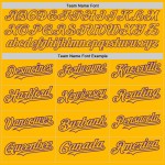 Raglan-Ärmel Lila Jersey Custom Authentic Gold Baseball Raglan-Ärmel Lila Jersey Custom Authentic Gold Baseball