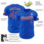 Baseball Authentic Blue Custom Jersey Thunder Crison-Weiß Baseball Authentic Blue Custom Jersey Thunder Crison-Weiß