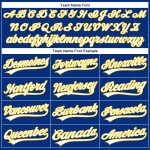 Royal Jersey Authentic Baseball Custom Gelb Nadelstreifen Weiß Royal Jersey Authentic Baseball Custom Gelb Nadelstreifen Weiß
