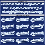 Royal Baseball Custom Weiß-Hellblaues Authentic-Trikot Royal Baseball Custom Weiß-Hellblaues Authentic-Trikot