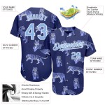 Lila Blau-Weiß 3D Design Jersey Tiger Custom Authentic Dark Light Muster Baseball Lila Blau-Weiß 3D Design Jersey Tiger Custom Authentic Dark Light Muster Baseball