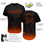 Orange 3D Schwarz City Authentic Jersey Fade Baseball Fashion Custom Baltimore Edition Orange 3D Schwarz City Authentic Jersey Fade Baseball Fashion Custom Baltimore Edition