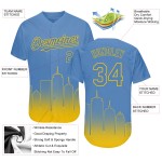 Boston Trikot Fashion Authentic Fade 3D Custom City Light Baseball Gelb Edition Blau Boston Trikot Fashion Authentic Fade 3D Custom City Light Baseball Gelb Edition Blau