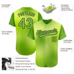 Benutzerdefinierte Neon Design Muster Neon 3D Authentic Grün-Schwarz Jersey Baseball Grün Benutzerdefinierte Neon Design Muster Neon 3D Authentic Grün-Schwarz Jersey Baseball Grün
