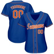 Individuelles Royal Orange-Weiß Baseball-Trikot Individuelles Royal Orange-Weiß Baseball-Trikot