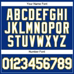 Royal Jersey Authentic Baseball Custom Gelb Nadelstreifen Weiß Royal Jersey Authentic Baseball Custom Gelb Nadelstreifen Weiß