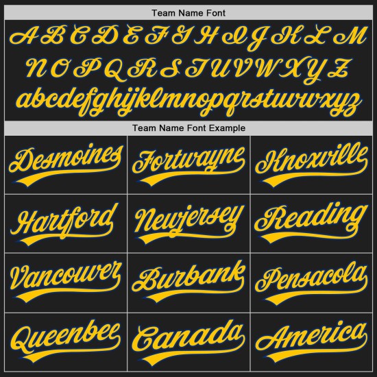 Baseball Royal Royal-Gelb Schwarz Jersey Custom Authentic Nadelstreifen Baseball Royal Royal-Gelb Schwarz Jersey Custom Authentic Nadelstreifen