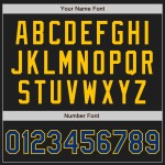 Baseball Royal Royal-Gelb Schwarz Jersey Custom Authentic Nadelstreifen Baseball Royal Royal-Gelb Schwarz Jersey Custom Authentic Nadelstreifen