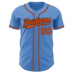 Jersey Custom Orange-Schwarz Baseball Authentic Powder Blue Jersey Custom Orange-Schwarz Baseball Authentic Powder Blue