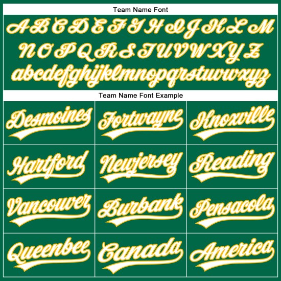 Nadelstreifen authentische grün weiß Jersey benutzerdefinierte Gold Kelly Baseball Nadelstreifen authentische grün weiß Jersey benutzerdefinierte Gold Kelly Baseball