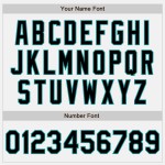 Teal Custom Authentic Baseball Nadelstreifen Schwarz Weiß Jersey Teal Custom Authentic Baseball Nadelstreifen Schwarz Weiß Jersey