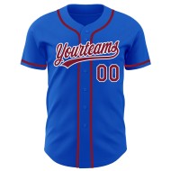 Baseball Authentic Blue Custom Jersey Thunder Crison-Weiß Baseball Authentic Blue Custom Jersey Thunder Crison-Weiß
