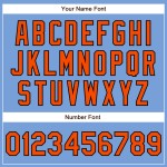Jersey Custom Orange-Schwarz Baseball Authentic Powder Blue Jersey Custom Orange-Schwarz Baseball Authentic Powder Blue