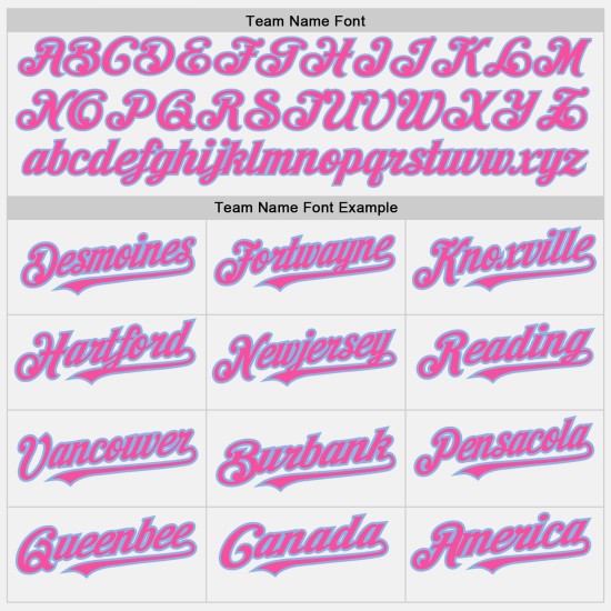 Hellweißes Baseball-Ton-Authentisches Trikot Custom Blue-Pink Two Hellweißes Baseball-Ton-Authentisches Trikot Custom Blue-Pink Two